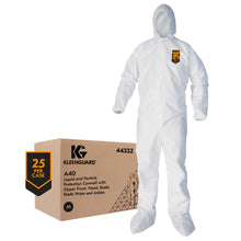 Load image into Gallery viewer, Kleenguard A40 White Coveralls (Case of 25)
