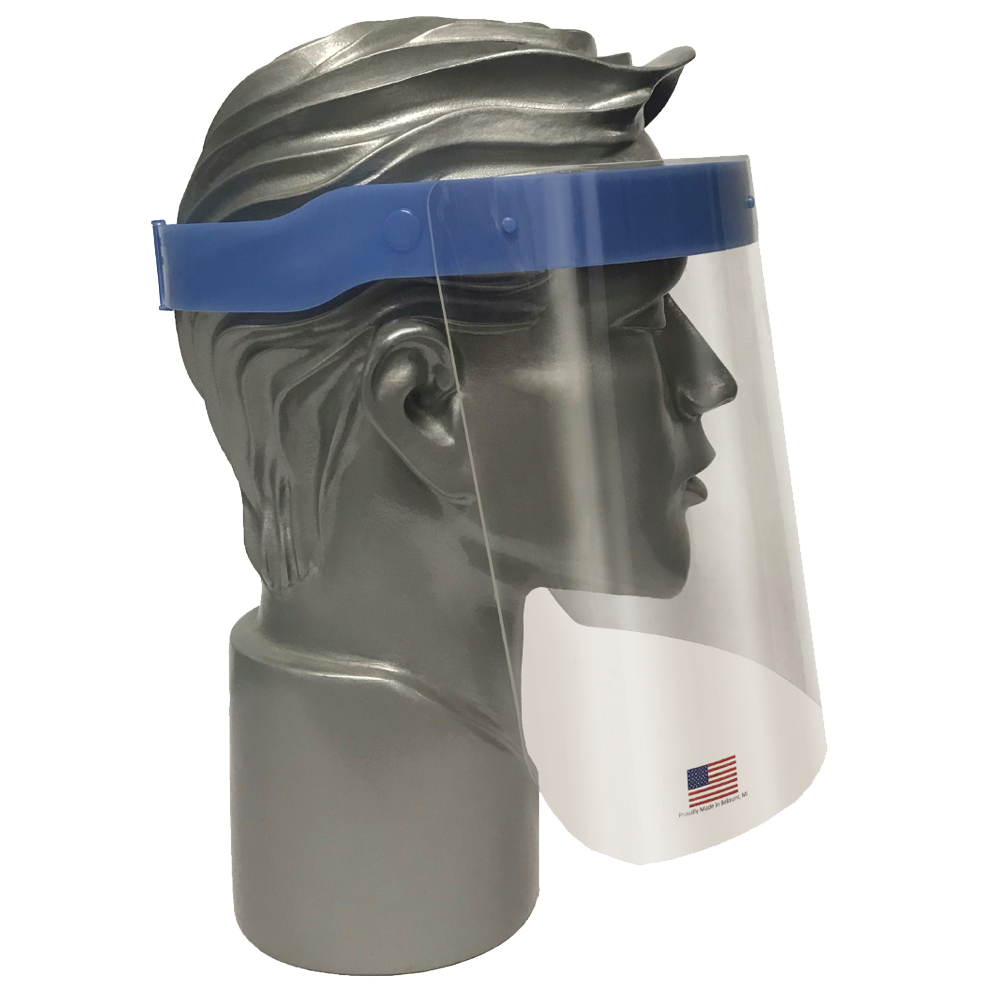 Reusable Splash Face Shield and Headgear