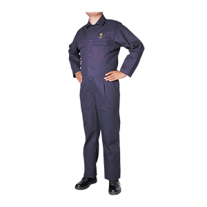 Navy Blue Coveralls w/ snaps 34 Inseam