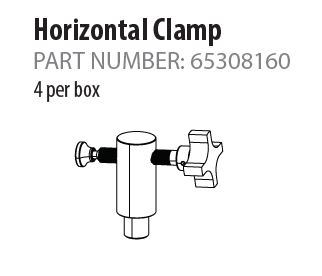 CLAMP 5/8 horizontal (4PK)