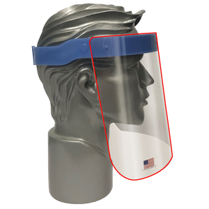 Replacement Window for Reusable Splash Face Shield and Headgear