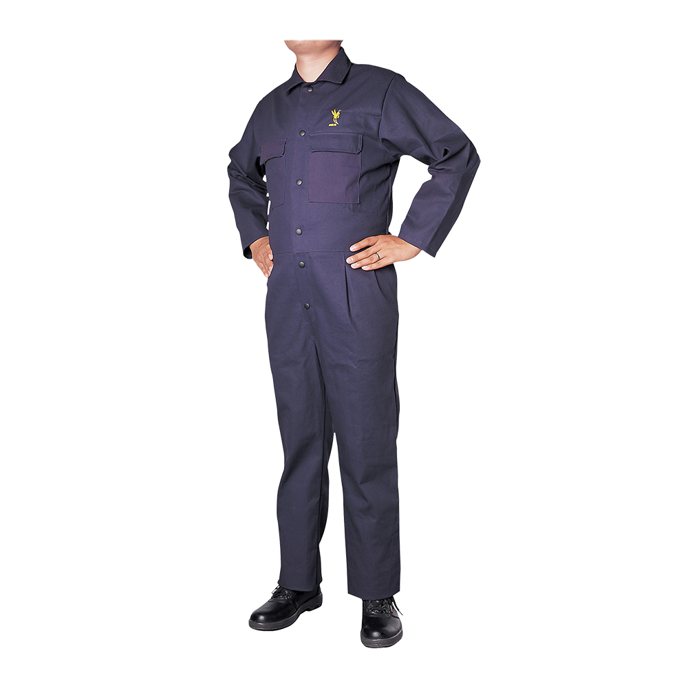 Navy Blue Coveralls w/ snaps 34 Inseam